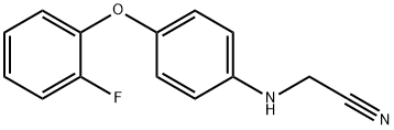2 - ( ( 4 - ( 2-氟苯氧基)苯基)氨基)乙腈, 1415932-47-6, 结构式