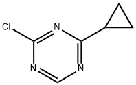 2-Chloro-4-(cyclopropyl)-1,3,5-triazine Structure