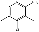 3,5-DIMETHYL-4-CHLOROPYRIDIN-2-AMINE Struktur