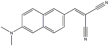 2-((6-(二甲基氨基)萘-2-基)亚甲基,1418747-64-4,结构式
