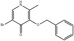 5-bromo-2-methyl-3-benzyloxy-4-pyridinone Struktur