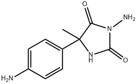 3-氨基-5-(4-氨基苯基)-5-甲基咪唑烷-2,4-二酮 结构式