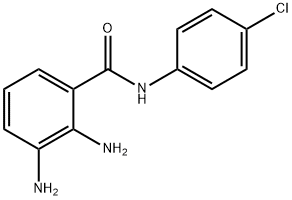 2,3-Diamino-n-(4-chlorophenyl)benzamide 化学構造式