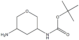 tert-butyl (5-aminotetrahydro-2H-pyran-3-yl)carbamate Structure