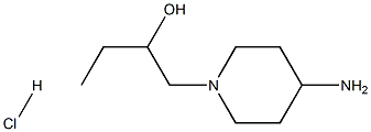 1-(4-胺基哌啶-1-基)丁-2-醇盐酸盐 结构式