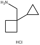 (1-环丙基环丁基)甲胺盐酸盐 结构式