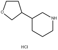 3-(oxolan-3-yl)piperidine hydrochloride,1423029-17-7,结构式