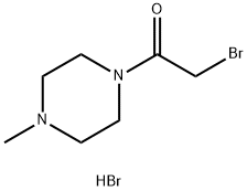 2-溴-1-(4-甲基哌嗪-1-基)乙烷-1-酮氢溴酸盐,1423029-56-4,结构式
