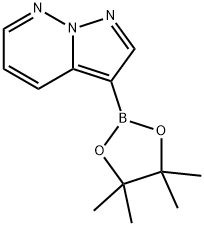 3-(4,4,5,5-四甲基-1,3,2-二氧杂硼烷-2-基)吡唑并[1,5-B]哒嗪,1423078-56-1,结构式
