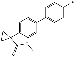 methyl 1-[4-(4-bromophenyl)phenyl]cyclopropanecarboxylate Structure