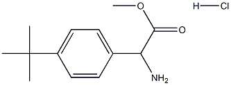 methyl 2-amino-2-(4-tert-butylphenyl)acetate hydrochloride Struktur