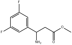 METHYL 3-AMINO-3-(3,5-DIFLUOROPHENYL)PROPANOATE,1425354-22-8,结构式