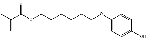 4-(6-methacryloyloxyhexyloxy)phenol 化学構造式