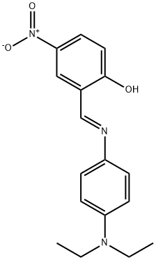 2-({[4-(diethylamino)phenyl]imino}methyl)-4-nitrophenol Struktur