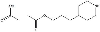 3-(4-哌啶基)丙基乙酸酯乙酸盐,1427475-18-0,结构式