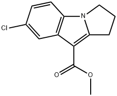 7-氯-2,3-二氢-1H-吡咯并[1,2-A]吲哚-9-羧酸甲酯 结构式