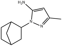 1-{bicyclo[2.2.1]heptan-2-yl}-3-methyl-1H-pyrazol-5-amine 结构式