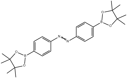 Diazene,1,2-bis[4-(4,4,5,5-tetramethyl-1,3,2-dioxaborolan-2-yl)phenyl] Struktur