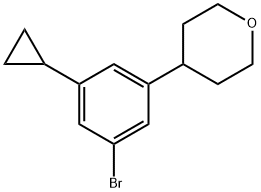 1434127-52-2 4-(3-bromo-5-cyclopropylphenyl)tetrahydro-2H-pyran