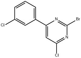 2-Bromo-4-chloro-6-(3-chlorophenyl)pyrimidine|