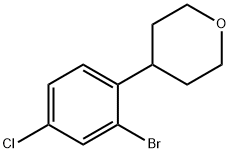 3-Chloro-6-(4-tetrahydropyranyl)bromobenzene|