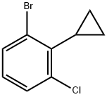 2-(Cyclopropyl)-3-(chloro)bromobenzene Structure