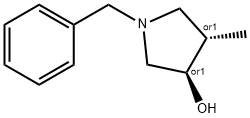 trans-1-Benzyl-4-methyl-pyrrolidin-3-ol 结构式