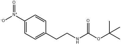 Carbamic acid, [2-(4-nitrophenyl)ethyl]-, 1,1-dimethylethyl ester Structure