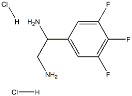 1-(3,4,5-trifluorophenyl)ethane-1,2-diamine dihydrochloride 化学構造式