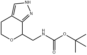 Tert-Butyl ((2,4,5,7-Tetrahydropyrano[3,4-C]Pyrazol-7-Yl)Methyl)Carbamate|1445951-11-0
