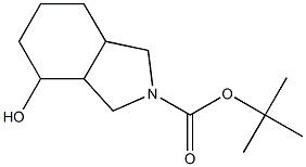 4-羟基八氢-2H-异吲哚-2-羧酸叔丁酯 结构式