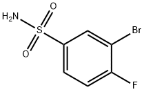3-BROMO-4-FLUOROBENZENESULFONAMIDE 化学構造式