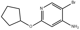 4-Amino-3-bromo-6-(cyclopentoxy)pyridine Struktur