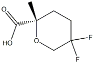(S)-5,5-difluoro-2-methyltetrahydro-2H-pyran-2-carboxylic acid,1447942-80-4,结构式