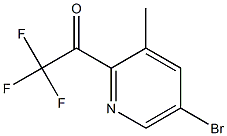 1-(5-溴-3-甲基吡啶-2-基)-2,2,2-三氟乙酮 结构式