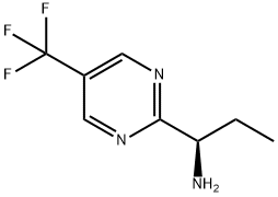 (R)-1-(5-(trifluoromethyl)pyrimidin-2-yl)propan-1-amine,1449142-24-8,结构式