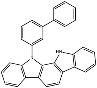 11-(biphenyl-3-yl)-11,12-dihydroindolo[2,3-a]carbazole Structure