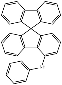 9,9'-Spirobi[9H-fluoren]-4-amine, N-phenyl- Struktur