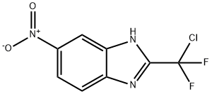 2-[Chloro(difluoro)methyl]-6-nitro-1H-benzimidazole 结构式