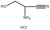 2-amino-3-hydroxypropanenitrile hydrochloride Struktur