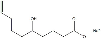 sodium 5-hydroxydec-9-enoate Structure