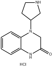 4-(吡咯烷-3-基)-1,2,3,4-四氢喹喔啉-2-酮盐酸,1461714-27-1,结构式
