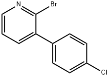 2-BROMO-3-(4-CHLOROPHENYL)PYRIDINE 化学構造式