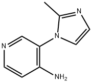 4-AMINO-3-(2-METHYLIMIDAZOL-1-YL)PYRIDINE Structure