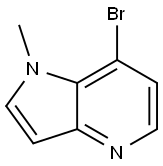 7-bromo-1-methyl-1H-pyrrolo[3,2-b]pyridine Struktur