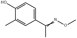 4-[1-(methoxyimino)ethyl]-2-methylphenol Struktur
