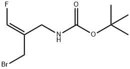 (E)-tert-butyl 2-(bromomethyl)-3-fluoroallylcarbamate Structure