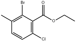 Ethyl 2-bromo-6-chloro-3-methylbenzoate Struktur