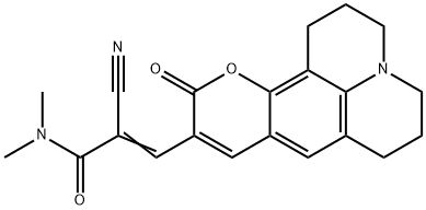 2-氰基-N,N-二甲基-3-(2,3,6,7-四氢-11-氧代-1H,5H,11H-[1]苯并吡喃并[6,7,8-IJ]喹啉-10-基)-2-丙烯酰胺, 1479071-34-5, 结构式