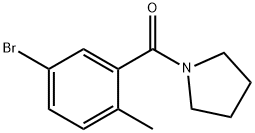 (5-Bromo-2-methylphenyl)-pyrrolidin-1-yl-methanone Structure